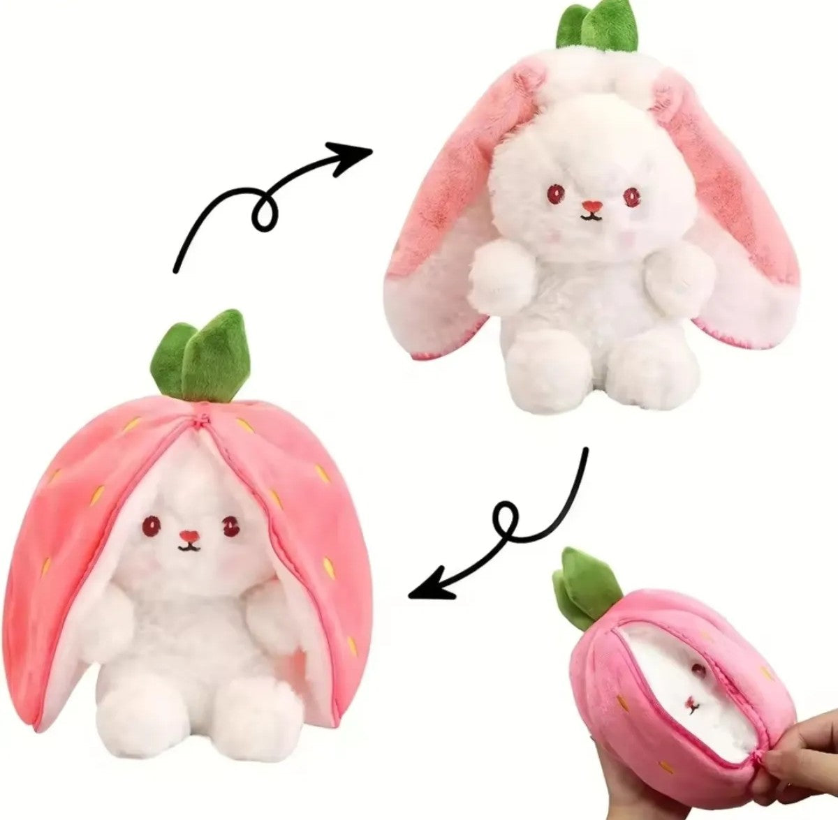ÇİLEK TAVŞAN PELUŞ